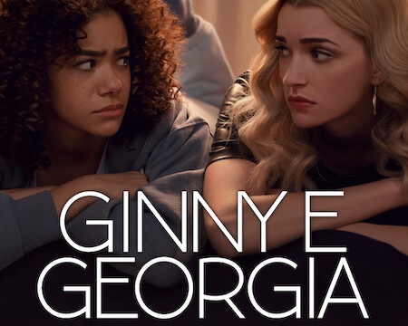 Characters Ginny and Georgia featured on the official poster.