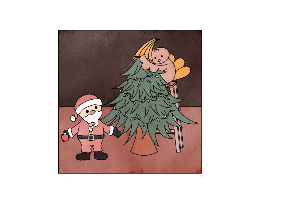 The question of when the Christmas season begins has long been argued by Kris Kringle fanatics and turkey lovers. 
CARTOON BY CATIE BORDENKIRCHER