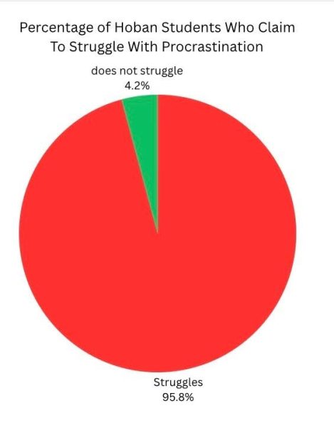 Percentage of Hoban students who claim to struggle with procrastination.